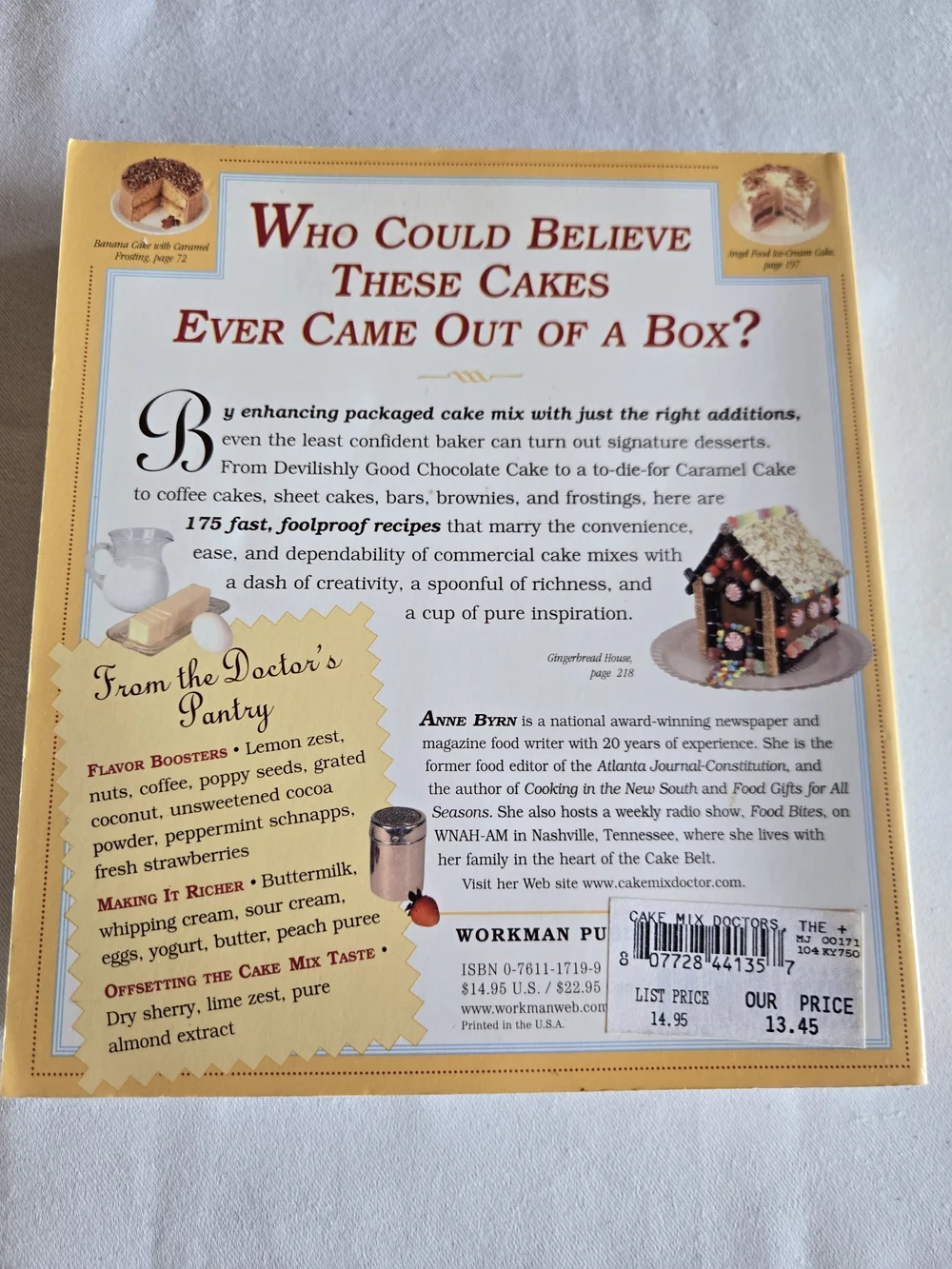 The Cake Doctor Cookbook by Anne Byrn - Over 150 Recipes